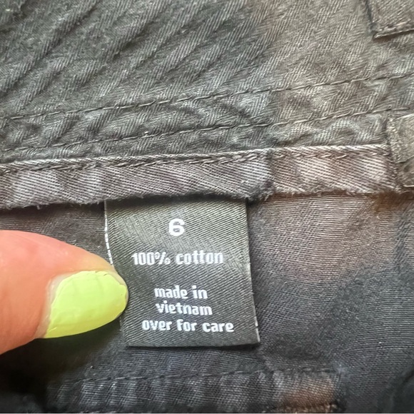 Vintage Y2K Utility Limited Cargo Zipper Drawstring Bottom Capri Pedal Pushers - Picture 13 of 15